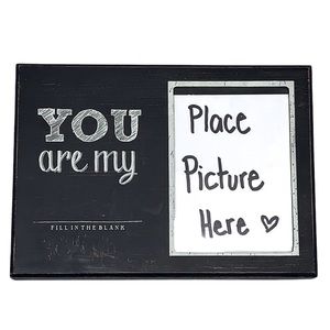 Urban Outfitters Artsy DIY Fill In the Blank Picture Frame Rustic Black White